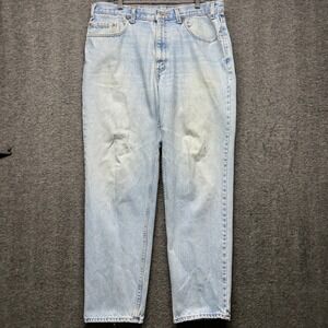 Vtg Levi's 550‎ Relaxed Fit Jeans Mens 38x32 Light Wash Denim Pants 2001